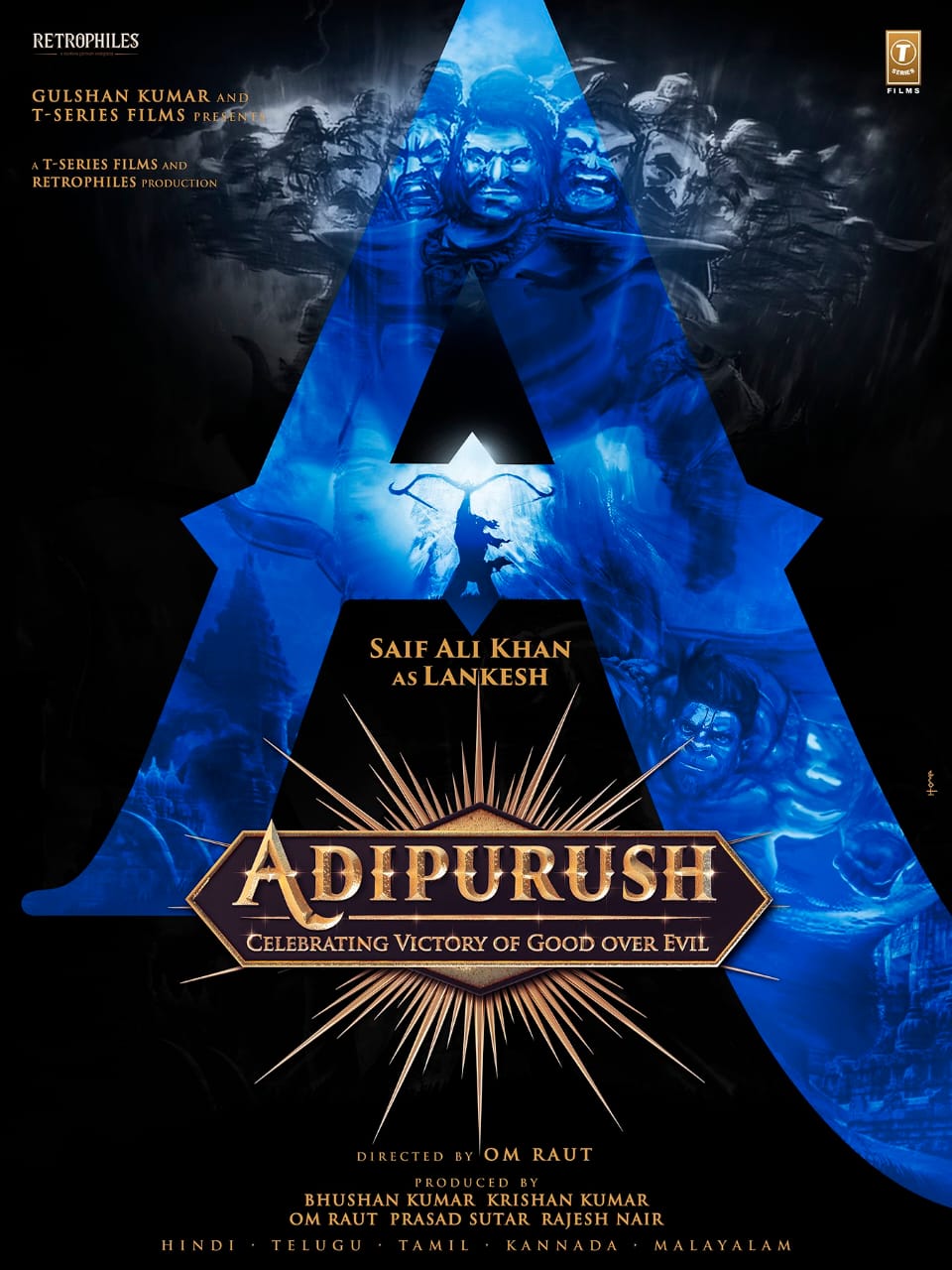 Rebel Star Prabhas Movie "Adhipurush" Latest update - Saif Ali Khan To Return As The Menacing Villain One More Time For Om Raut's Directorial Adipurush Produced By Bhushan Kumar