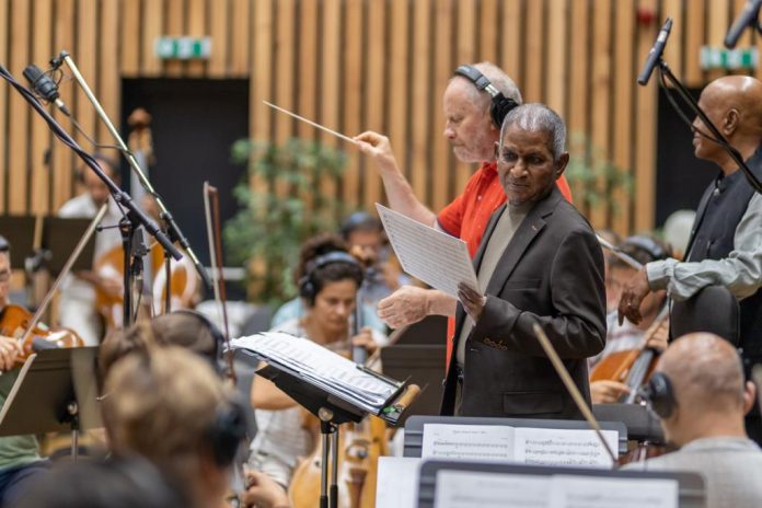 Music Maestro Ilaiyaraaja Records With The Symphony Orchestra In Budapest For Papa Rao Biyyala's Music School