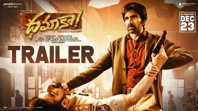 Ravi Teja’s “DHAMAKA” Theatrical Trailer Launched