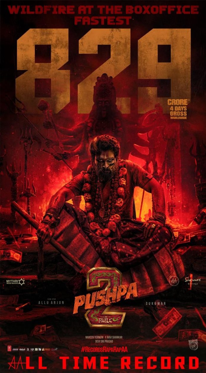 Pushpa 2 4 Days Collection