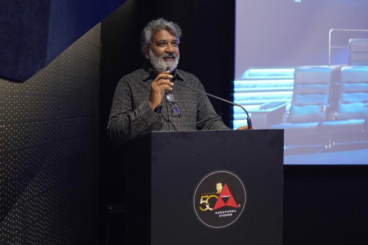 SS Rajmouli At Inaugural Of Dolby Certified Post Production Facility At Annapurna Studios
