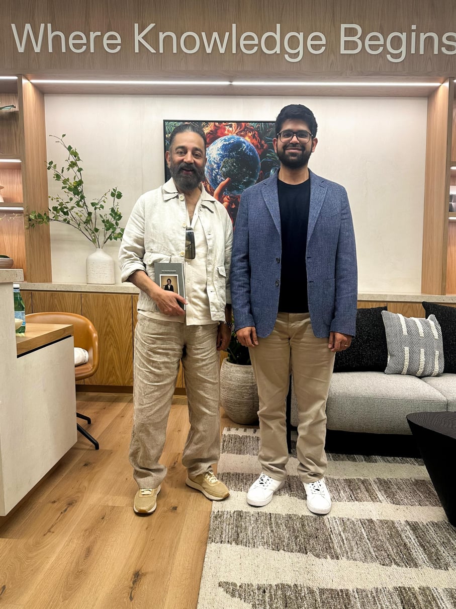 Kamal Haasan Visits Perplexity HQ Meets CEO Aravind Srinivas
