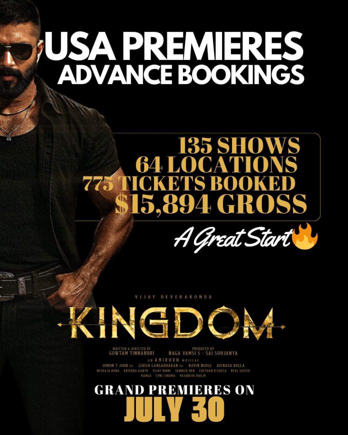 Vijay Deverakonda Kingdom USA Advance Bookings Vijay Deverakonda Kingdom USA Advance Bookings