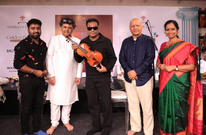 AR Rahman launches 'Thribinna' by Grammy awardee violin maestro Ganesh Rajagopalan (3)