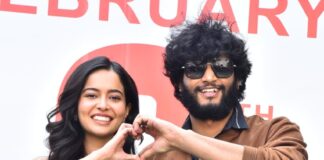Chandra Hass Meghna Mukherjee In Barabar Premistha Movie Promotions