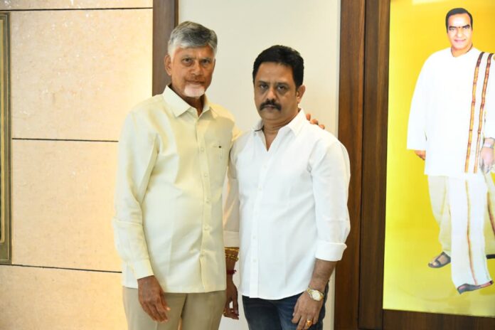 P. Bharath Bhushan Meets AP Cm Nara Chandrababu Naidu