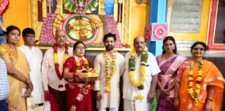 'AGADHA' Publicity Campaign Begins with the Blessings of Balkampet Ellamma–Pochamma 