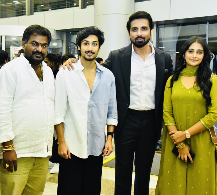 Real Hero Sonu Sood With Anakapalli Movie Team Real Hero Sonu Sood With Anakapalli Movie Team