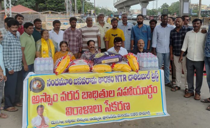 Nandamuri Basava Tarakam NTR Charitable Trust has initiated a large-scale relief drive