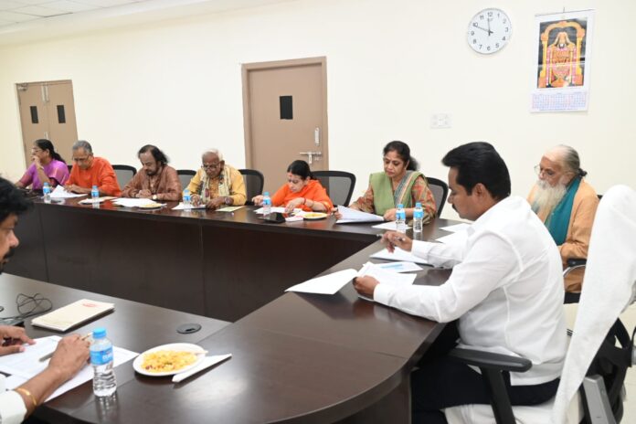 SVBC Chairman B. Sridhar Varma Chairs Nadaneerajanam Artists Selection Committee Meeting