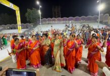 Nandamuri Family Traditional Kolatam During Garuda Seva at Tirumala